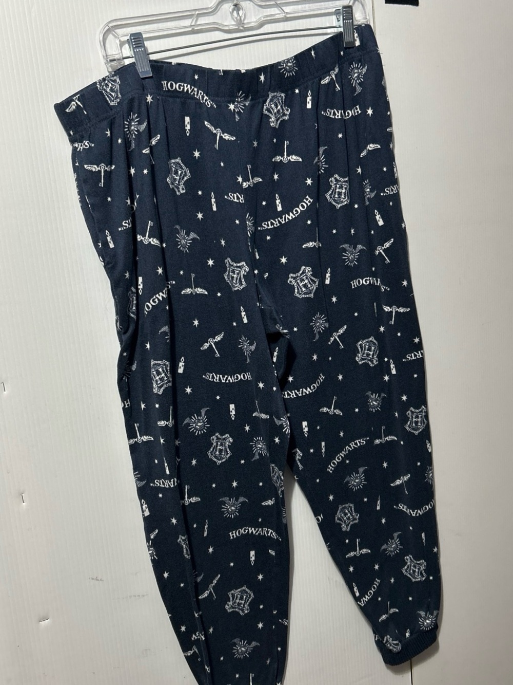 Women’s Navy Blue Hogwarts Print Pajama Pants